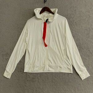 NWOT Mondetta Women's M Ivory Zip-Up Hoodie Light Jacket